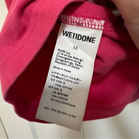 We11Done Oversized Logo Print T-shirt - Picture 10 of 13